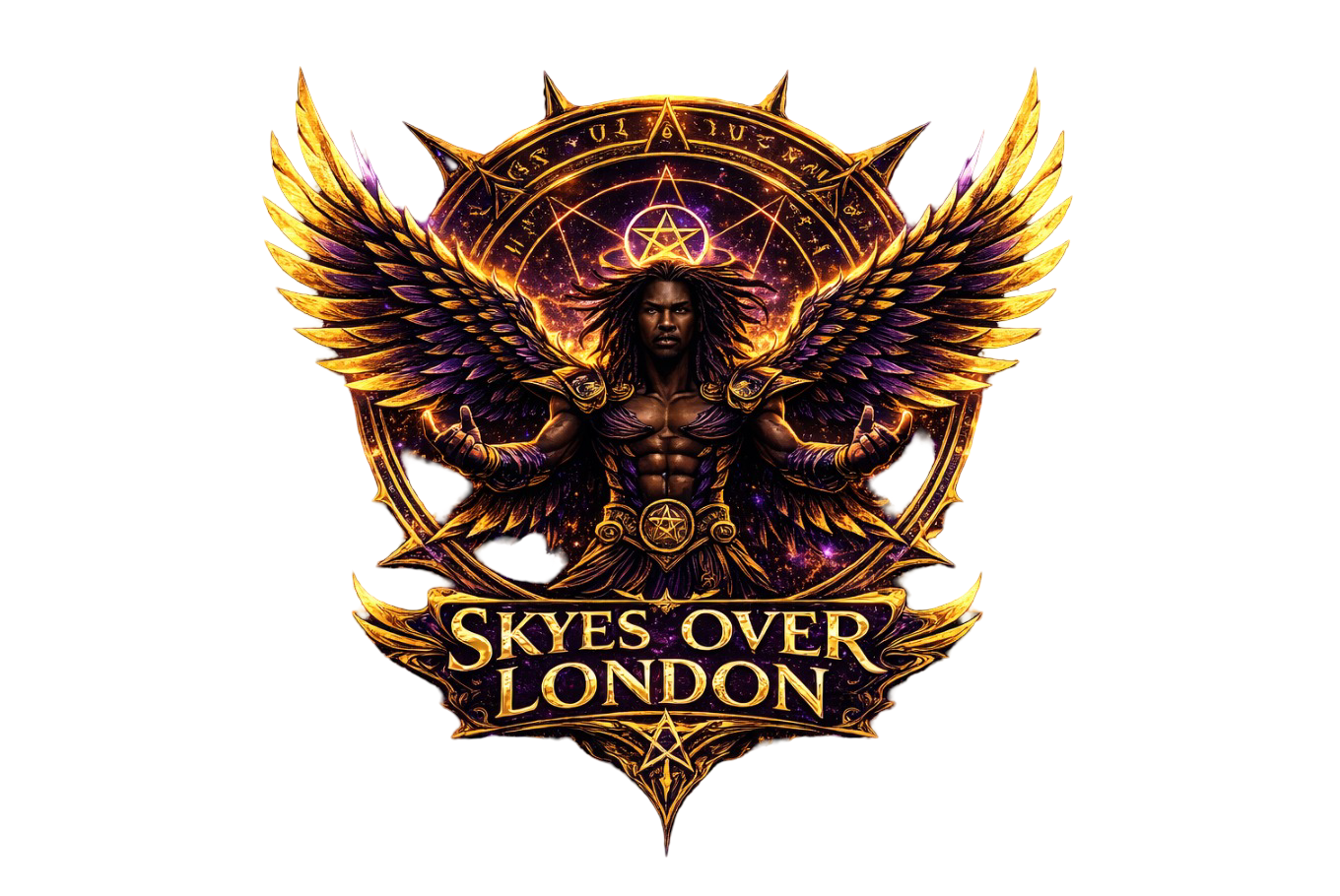 Skyes Over London deity logo