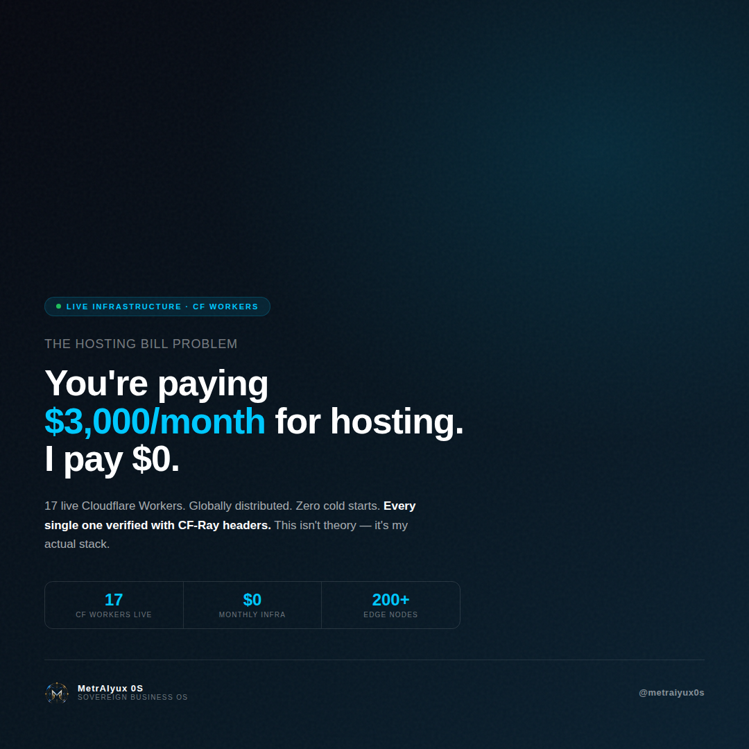 The hosting bill problem